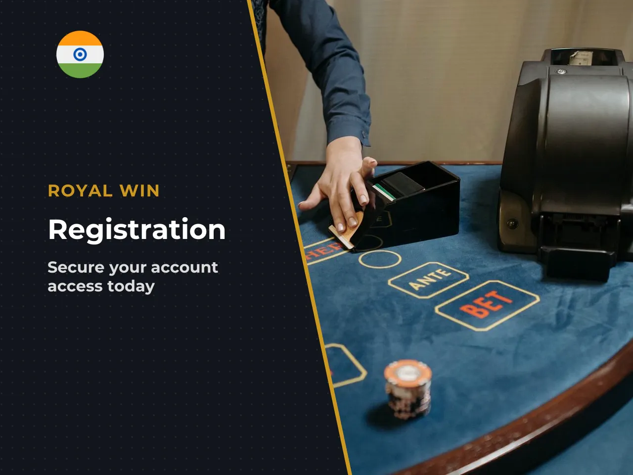 Registration through browser and website. Entering