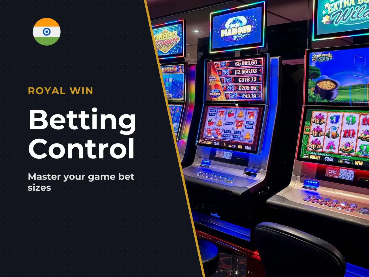 Choosing bet size and starting the