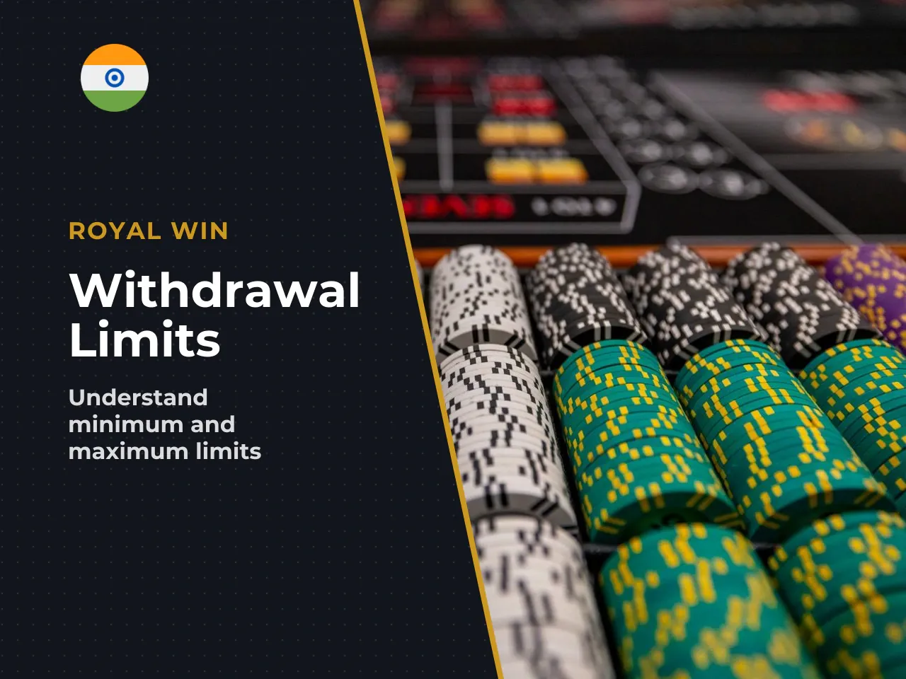 Minimum and maximum withdrawal limits. A